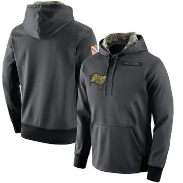 Men's Tampa Bay Buccaneers Anthracite Salute to Service Player Performance Hoodie
