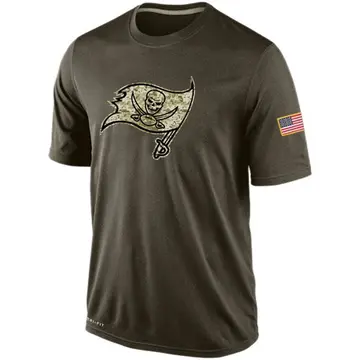 Men's Tampa Bay Buccaneers Olive Salute To Service KO Performance Dri-FIT T-Shirt
