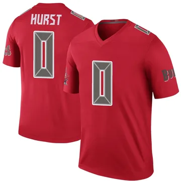 Men's Ted Hurst Tampa Bay Buccaneers Legend Red Color Rush Jersey