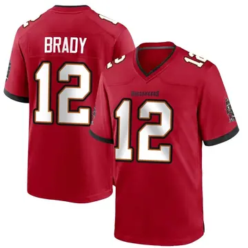 Men's Tom Brady Tampa Bay Buccaneers Game Red Team Color Jersey