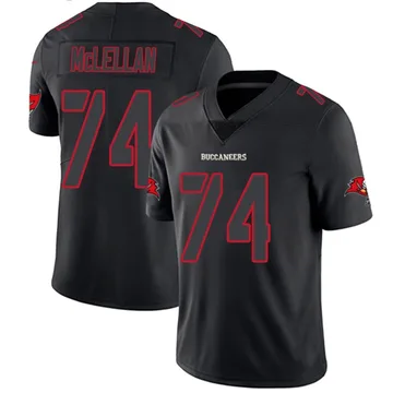 Men's Tyler McLellan Tampa Bay Buccaneers Limited Black Impact Jersey