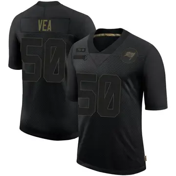Men's Vita Vea Tampa Bay Buccaneers Limited Black 2020 Salute To Service Jersey