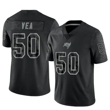 Men's Vita Vea Tampa Bay Buccaneers Limited Black Reflective Jersey