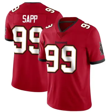Men's Warren Sapp Tampa Bay Buccaneers Limited Red Team Color Vapor Untouchable Jersey