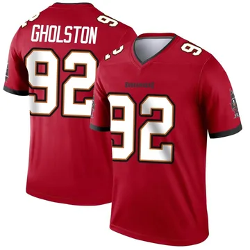 Men's William Gholston Tampa Bay Buccaneers Legend Red Jersey