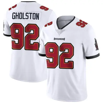 Men's William Gholston Tampa Bay Buccaneers Limited White Vapor Untouchable Jersey