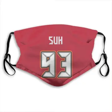 Ndamukong Suh Tampa Bay Buccaneers Red Washable & Reusable Face Mask