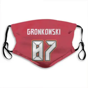 Rob Gronkowski Tampa Bay Buccaneers Red Washable & Reusable Face Mask