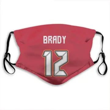 Tom Brady Tampa Bay Buccaneers Red Washable & Reusable Face Mask