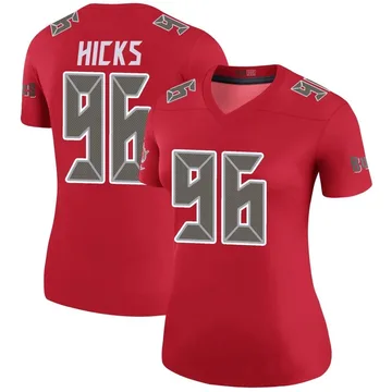 Women's Akiem Hicks Tampa Bay Buccaneers Legend Red Color Rush Jersey