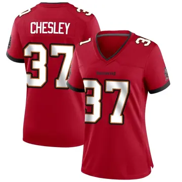 Women's Anthony Chesley Tampa Bay Buccaneers Game Red Team Color Jersey