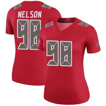 Women's Anthony Nelson Tampa Bay Buccaneers Legend Red Color Rush Jersey