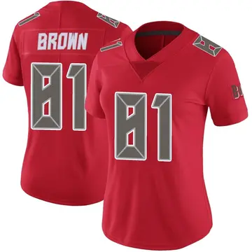 Women's Antonio Brown Tampa Bay Buccaneers Limited Red Color Rush Jersey