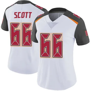 Women's Ben Scott Tampa Bay Buccaneers Limited White Vapor Untouchable Jersey