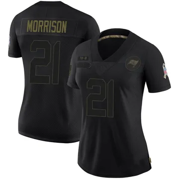 Women's Benjamin Morrison Tampa Bay Buccaneers Limited Black 2020 Salute To Service Jersey