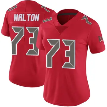 Women's Brandon Walton Tampa Bay Buccaneers Limited Red Color Rush Jersey