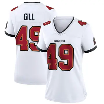 Women's Cam Gill Tampa Bay Buccaneers Game White Jersey