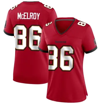 Women's Codey McElroy Tampa Bay Buccaneers Game Red Team Color Jersey