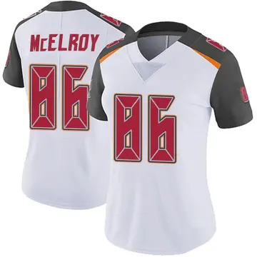 Women's Codey McElroy Tampa Bay Buccaneers Limited White Vapor Untouchable Jersey
