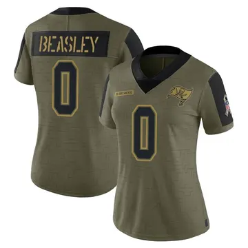 Women's Cole Beasley Tampa Bay Buccaneers Limited Olive 2021 Salute To Service Jersey