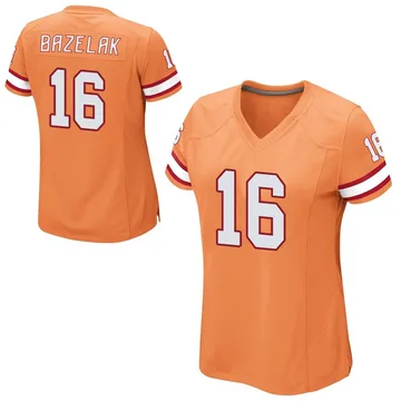 Women's Connor Bazelak Tampa Bay Buccaneers Game Orange Alternate Jersey