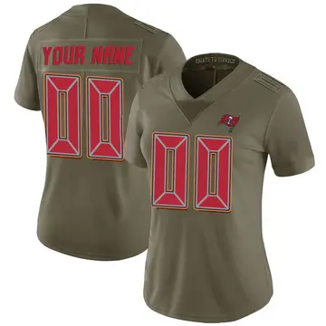 Women's Custom Tampa Bay Buccaneers Limited Green 2017 Salute to Service Jersey