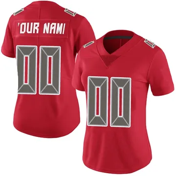 Women's Custom Tampa Bay Buccaneers Limited Red Team Color Vapor Untouchable Jersey