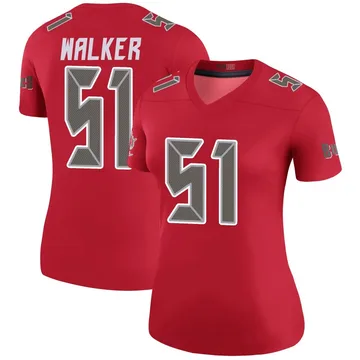 Women's David Walker Tampa Bay Buccaneers Legend Red Color Rush Jersey
