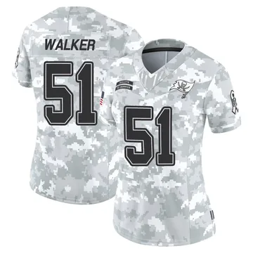 Women's David Walker Tampa Bay Buccaneers Limited Arctic Camo 2024 Salute to Service Jersey