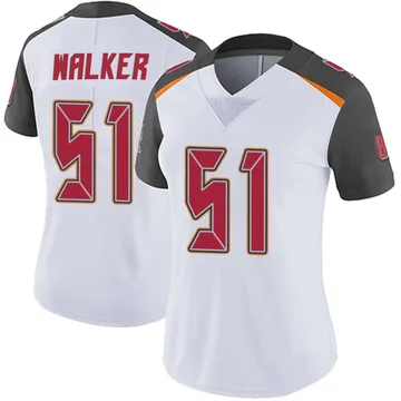 Women's David Walker Tampa Bay Buccaneers Limited White Vapor Untouchable Jersey