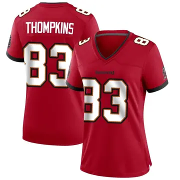 Women's Deven Thompkins Tampa Bay Buccaneers Game Red Team Color Jersey