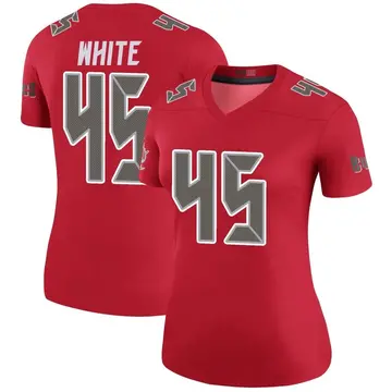 Women's Devin White Tampa Bay Buccaneers Legend Red Color Rush Jersey