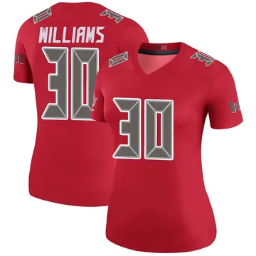 Women's D.J. Williams Tampa Bay Buccaneers Legend Red Color Rush Jersey