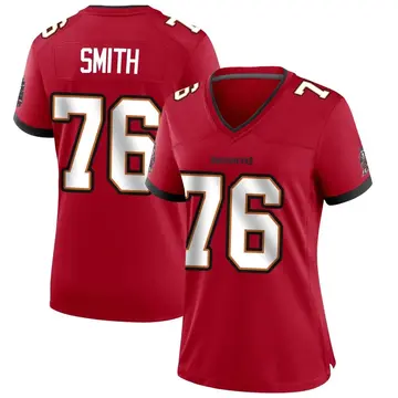 Women's Donovan Smith Tampa Bay Buccaneers Game Red Team Color Jersey