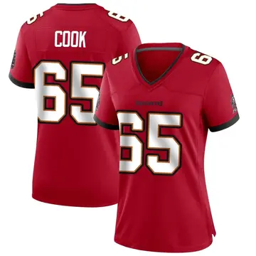 Women's Dylan Cook Tampa Bay Buccaneers Game Red Team Color Jersey