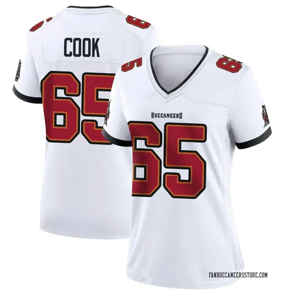 Women's Dylan Cook Tampa Bay Buccaneers Game White Jersey