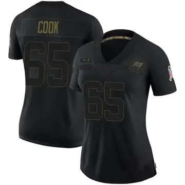 Women's Dylan Cook Tampa Bay Buccaneers Limited Black 2020 Salute To Service Jersey