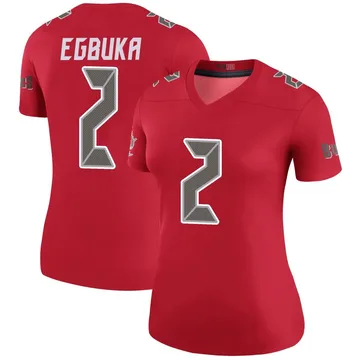 Women's Emeka Egbuka Tampa Bay Buccaneers Legend Red Color Rush Jersey