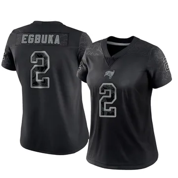 Women's Emeka Egbuka Tampa Bay Buccaneers Limited Black Reflective Jersey