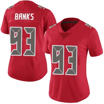 Women's Eric Banks Tampa Bay Buccaneers Limited Red Team Color Vapor Untouchable Jersey