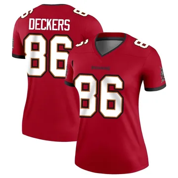 Women's Evan Deckers Tampa Bay Buccaneers Legend Red Jersey