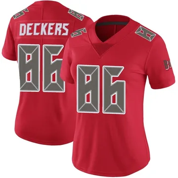 Women's Evan Deckers Tampa Bay Buccaneers Limited Red Color Rush Jersey