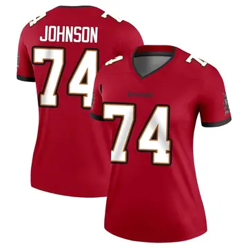 Women's Fred Johnson Tampa Bay Buccaneers Legend Red Jersey