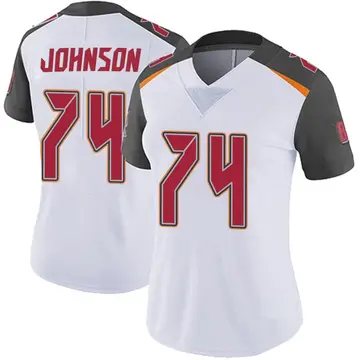 Women's Fred Johnson Tampa Bay Buccaneers Limited White Vapor Untouchable Jersey