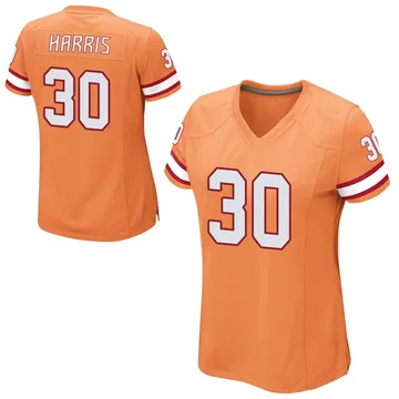 Women's Jacob Harris Tampa Bay Buccaneers Game Orange Alternate Jersey
