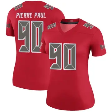 Women's Jason Pierre-Paul Tampa Bay Buccaneers Legend Red Color Rush Jersey
