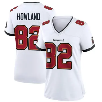 Women's JJ Howland Tampa Bay Buccaneers Game White Jersey