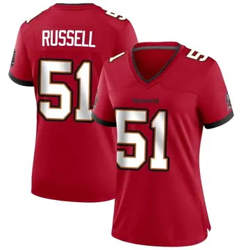 Women's J.J. Russell Tampa Bay Buccaneers Game Red Team Color Jersey