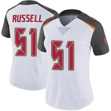 Women's J.J. Russell Tampa Bay Buccaneers Limited White Vapor Untouchable Jersey