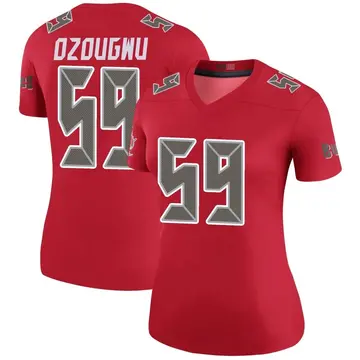 Women's JoJo Ozougwu Tampa Bay Buccaneers Legend Red Color Rush Jersey